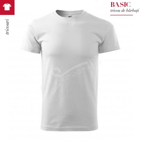 Tricou pentru barbati BASIC, culoare alb