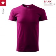Tricou pentru barbati BASIC, culoare rosie fucsie