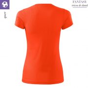 Tricou sport portocaliu neon dama, Fantasy