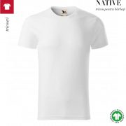 Tricou alb, din bumbac organic, Native