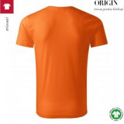 Tricou portocaliu, din bumbac organic, Origin