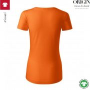 Tricou dama, portocaliu, din bumbac organic, Origin