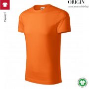 Tricou portocaliu, din bumbac organic, Origin