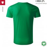 Tricou verde mediu, din bumbac organic, Origin