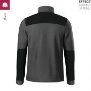 Jacheta ebony gray, din fleece, unisex, Effect