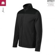 Jacheta negru, din fleece, unisex, Effect