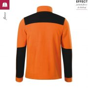 Jacheta portocalie, din fleece, unisex, Effect