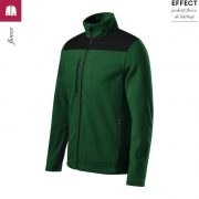 Jacheta verde sticla, din fleece, unisex, Effect